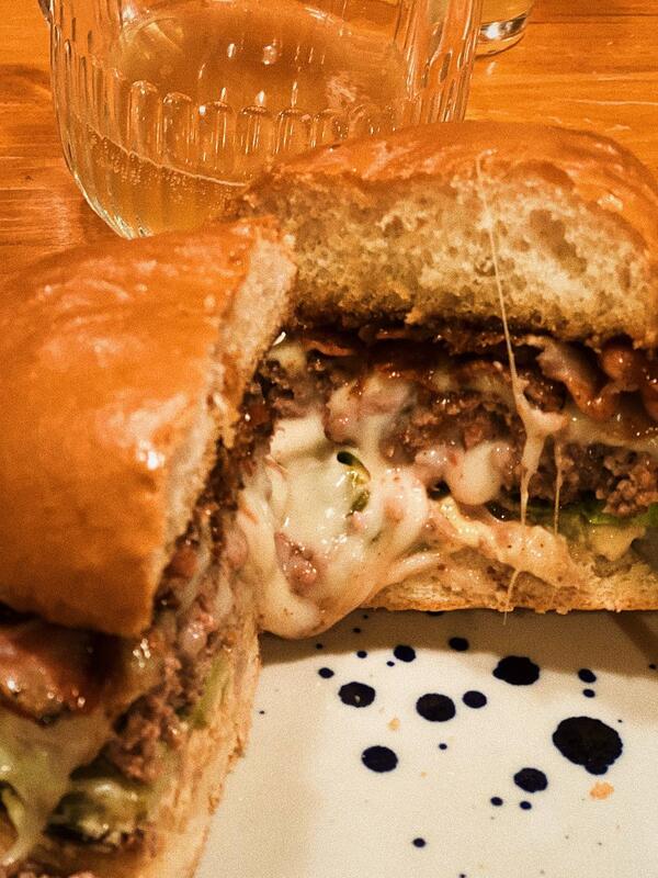 Big sexy burgers at SMA craft beer bar Tbilisi